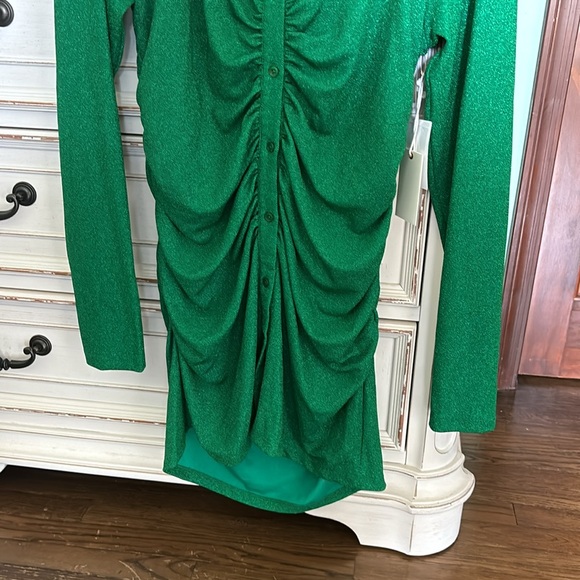 Good American Summer Green Sparkly Button-Up Size 4 (XL) - Picture 5 of 8